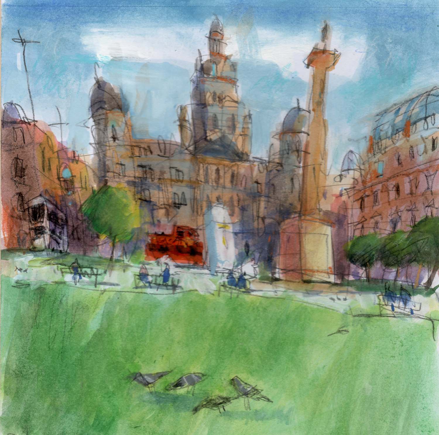 'George Square' by artist Ron Eardley